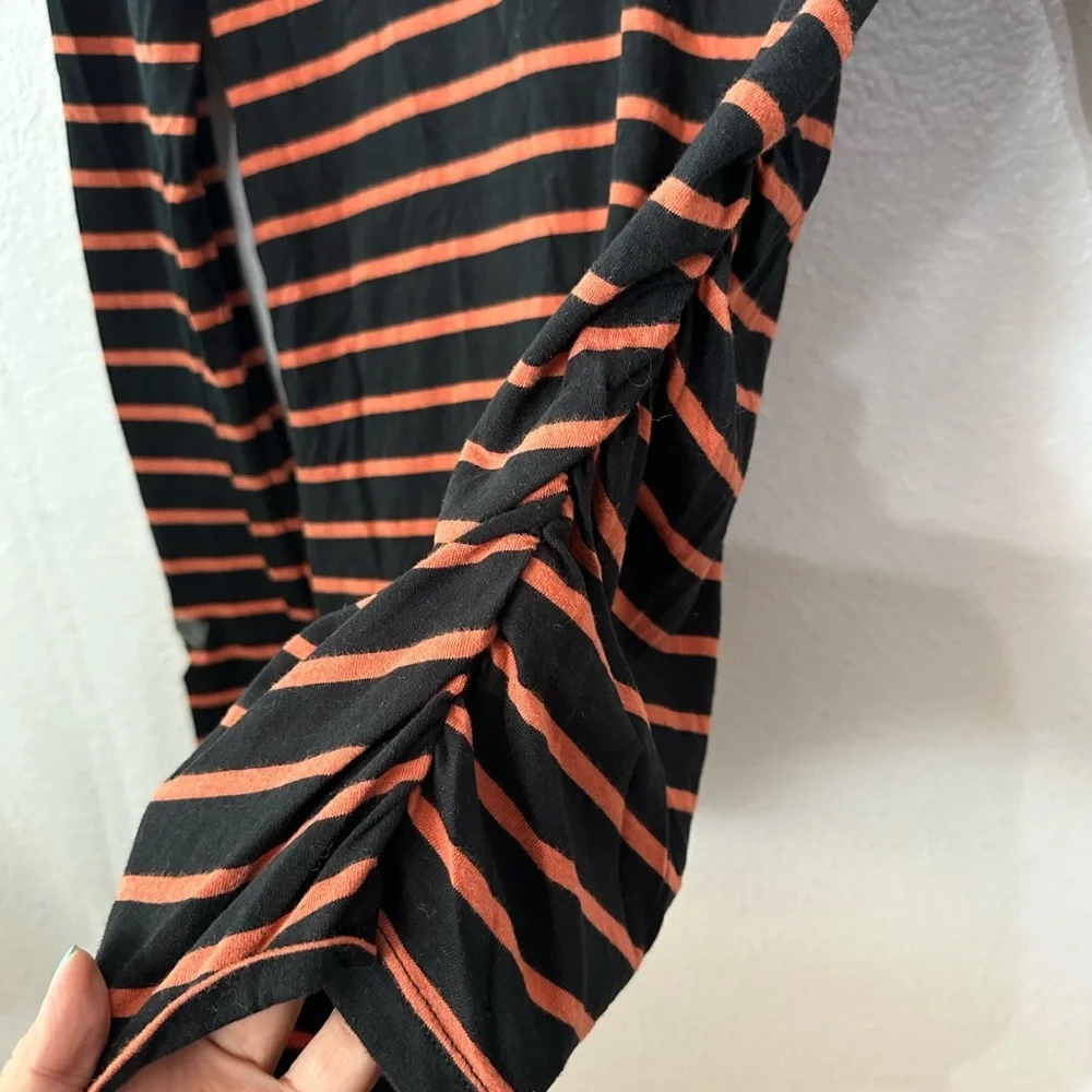 ISABEL Black Stripes Long Sleeves Maternity Medium Top BNWT